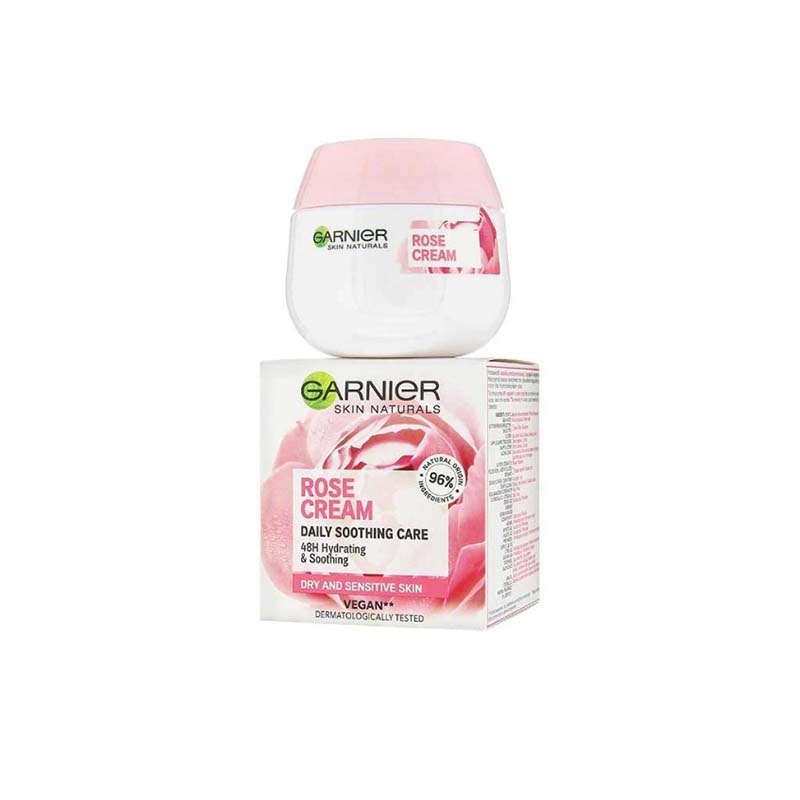 تصویر  کرم ابرسان و مرطوب کننده گل رز گارنیه