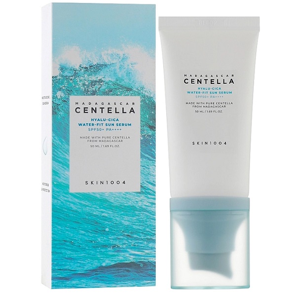 ضد آفتاب روشن کننده سنتلا اسکین 1004 SKIN1004 Madagascar Centella Hyalu-Cica Water-Fit Sun Serum - spf50
