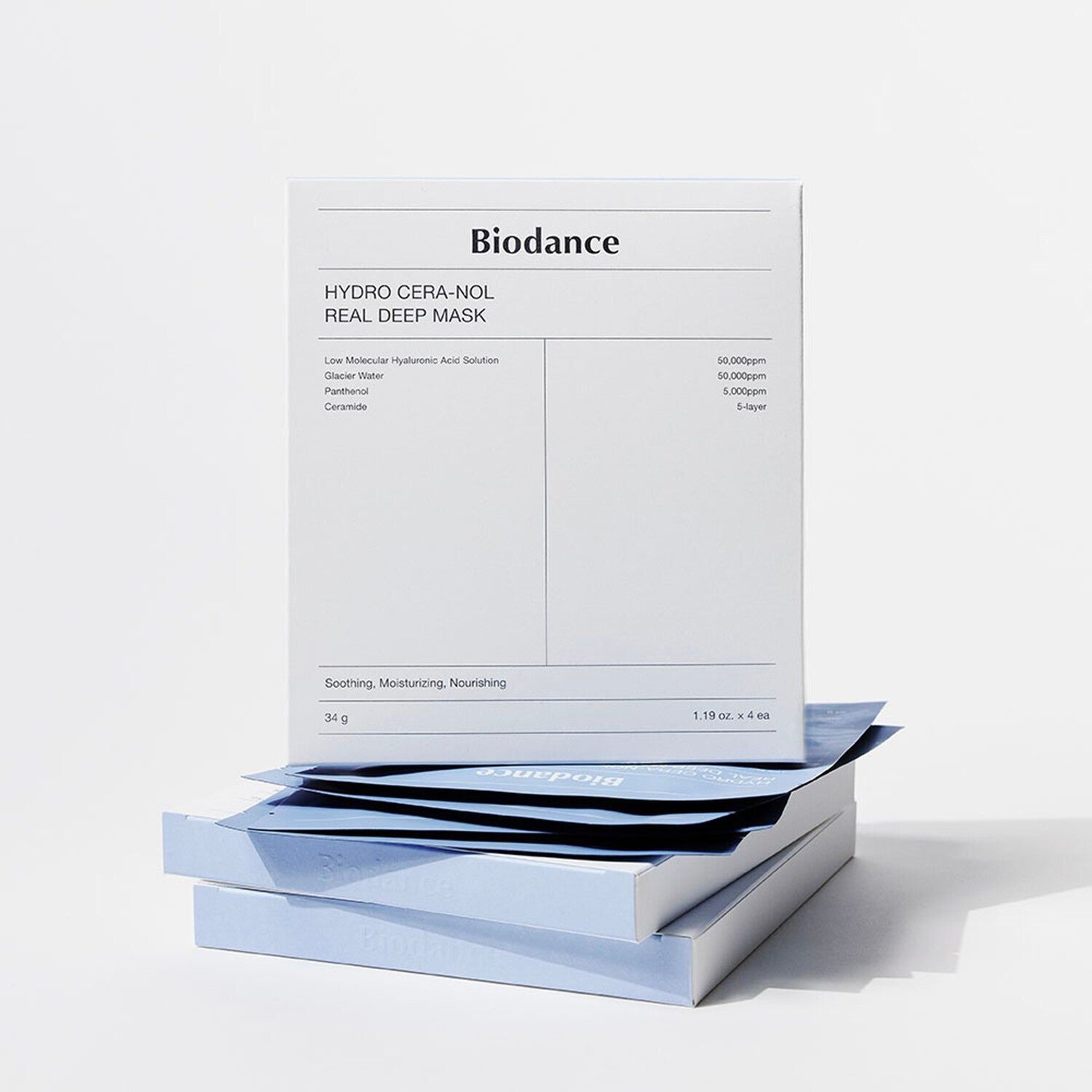 ماسک ورقه ای هیالورونیک اسید بایودنس (1 عددی و 4 عددی ) آبرسان